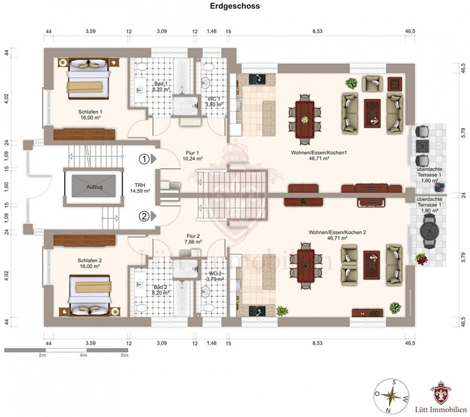 Wohnung 1 EG Maisonettewohnung Hamburg / Lokstedt