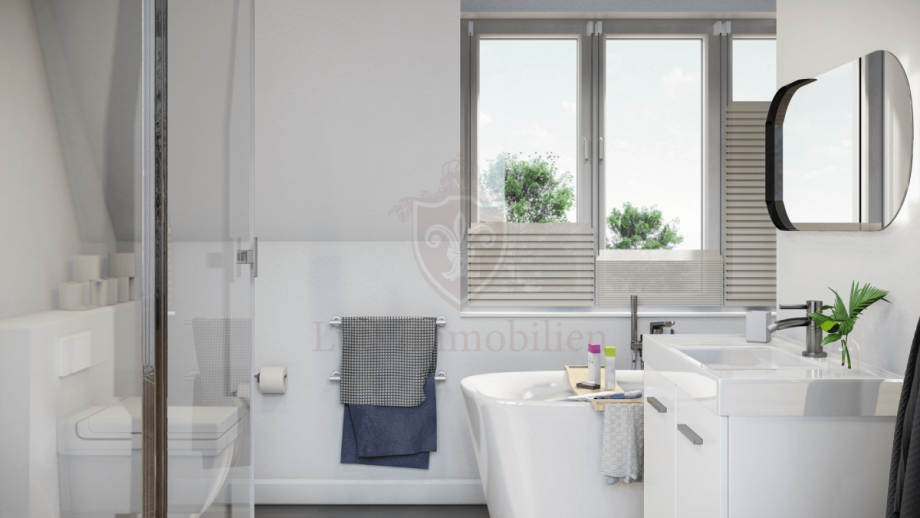 DHH Badezimmer Doppelhaush�lfte Hamburg