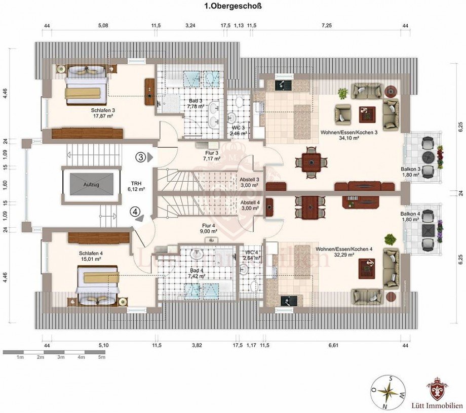 1.Obergeschoss Maisonettewohnung Hamburg / Lokstedt