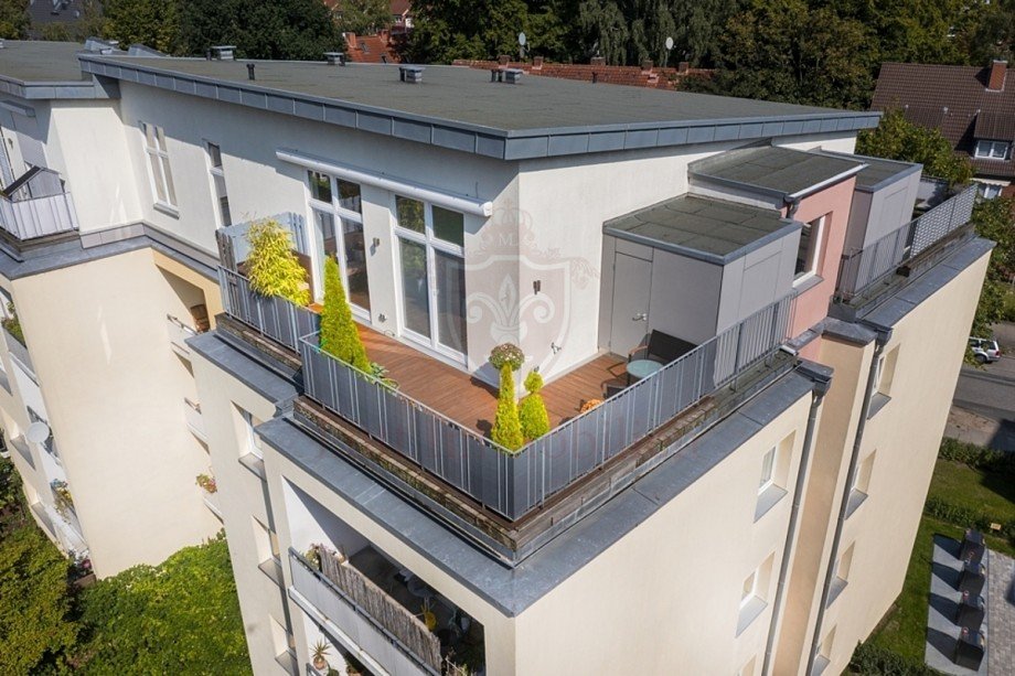 Au�enansicht Penthouse Penthousewohnung Hamburg
