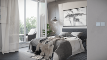 MFH Schlafzimmer *** Neubau Penthouse mit gro�em, sonnigen Balkon ***