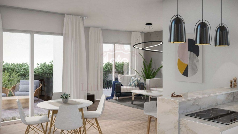 DHH Wohnzimmer, vorne Doppelhaush�lfte Hamburg
