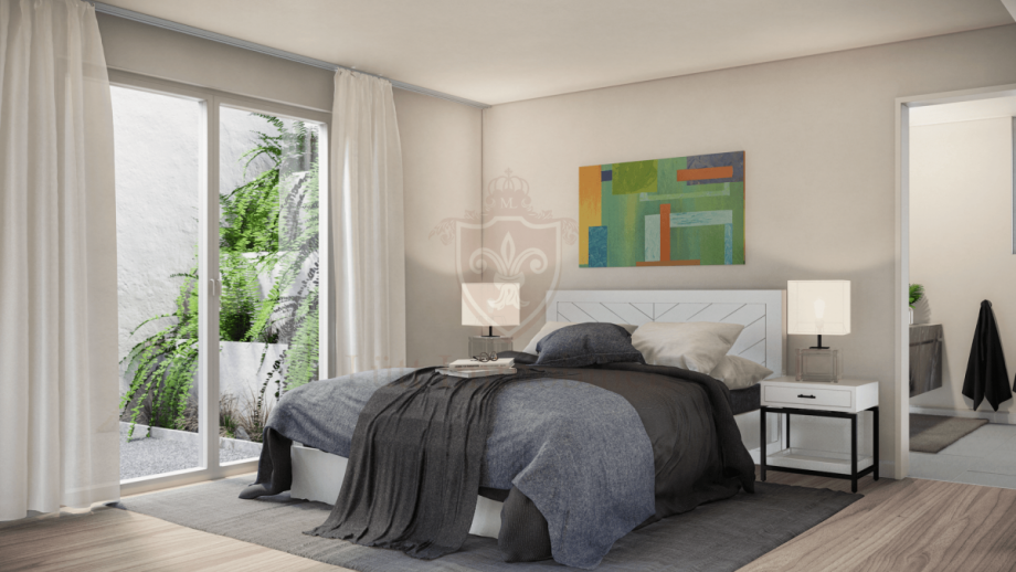 DHH Schlafzimmer Doppelhaush�lfte Hamburg