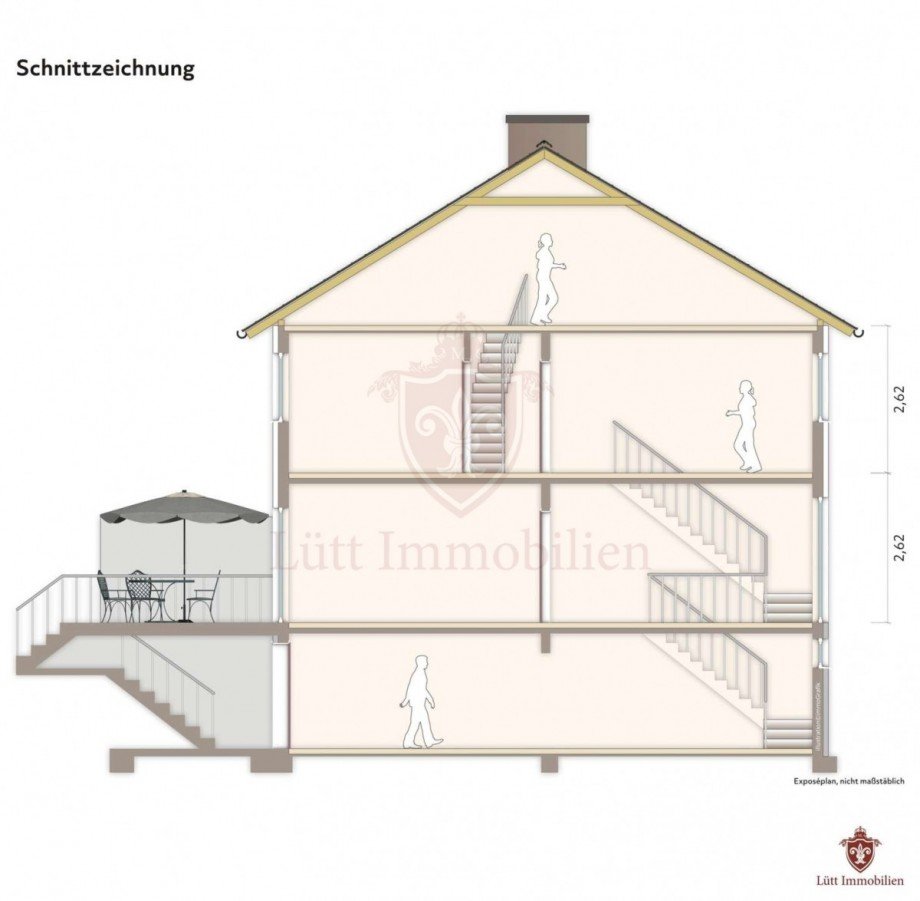 Schnitt Reihenmittelhaus Norderstedt