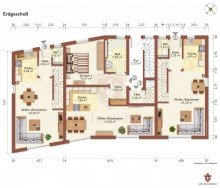 Grundriss Erdgescho� *** Neubau Penthouse mit gro�em, sonnigen Balkon ***