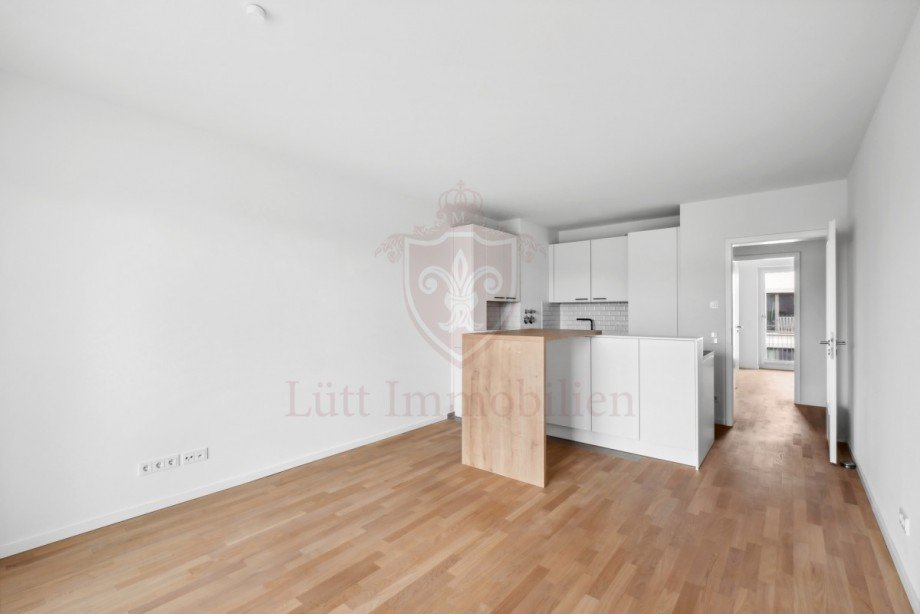 Wohnzimmer, offene K�che Etagenwohnung Hamburg