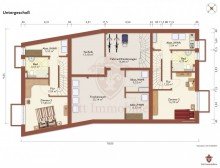 Grundriss Kellergeschoss *** Neubau Penthouse mit gro�em, sonnigen Balkon ***