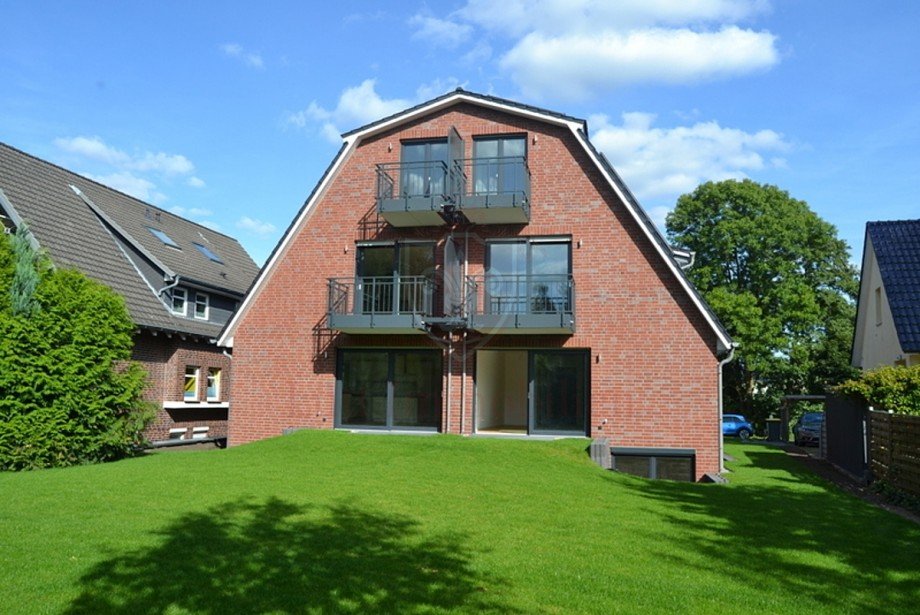 R�ckansicht Maisonettewohnung Hamburg / Lokstedt