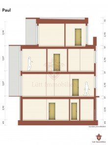 Geb�udeschnitt - Paul *** Neubau Penthouse mit gro�em, sonnigen Balkon ***