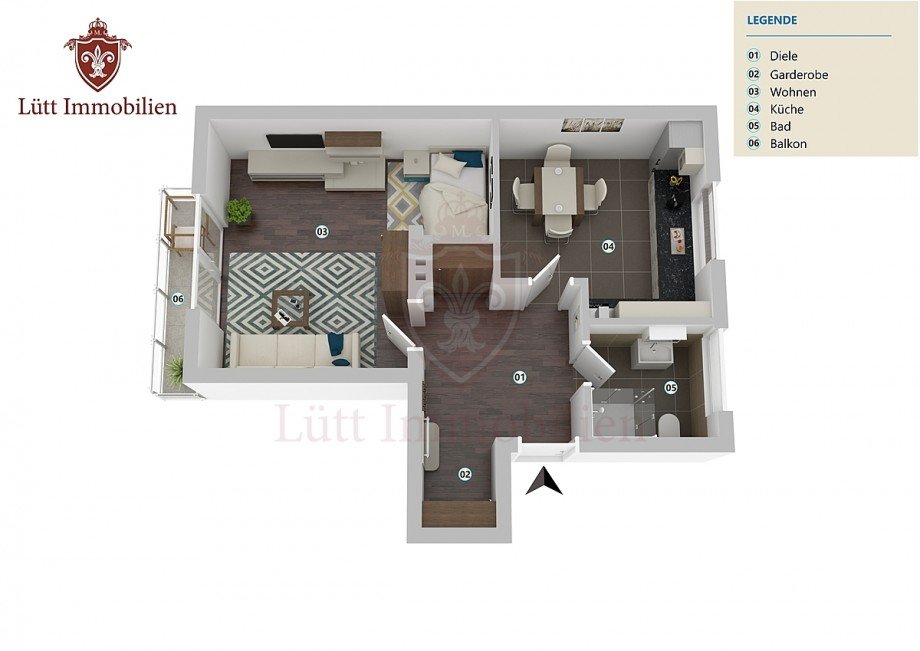 Grundriss Staffelgescho� rechts Dachgeschosswohnung Bad Oldesloe