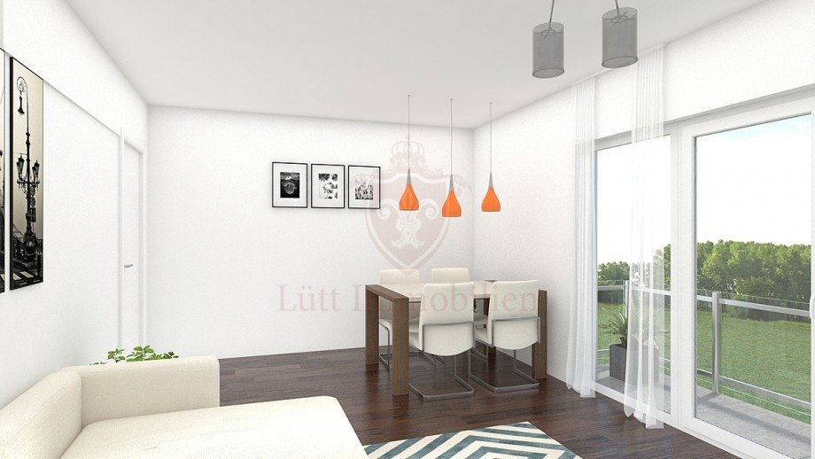 Designvorschlag Wohnzimmer Dachgeschosswohnung Bad Oldesloe