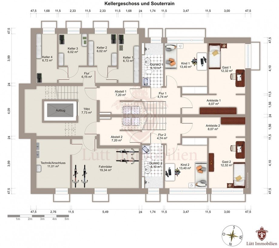 Wohnung 1 UG Maisonettewohnung Hamburg / Lokstedt