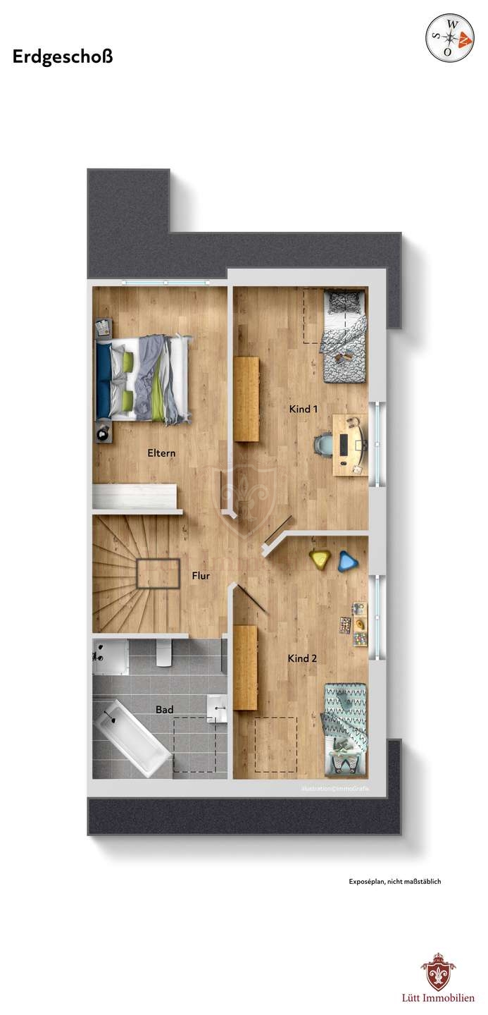 Obergescho� Doppelhaush�lfte Wakendorf II